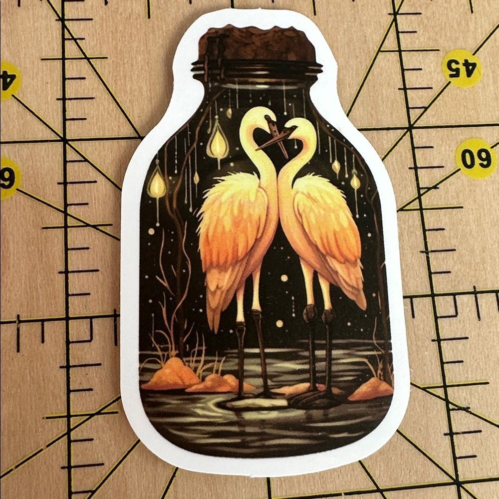 💜13/$13 +Bundle Sticker Sale | Aesthetic Swans Waterproof Sticker